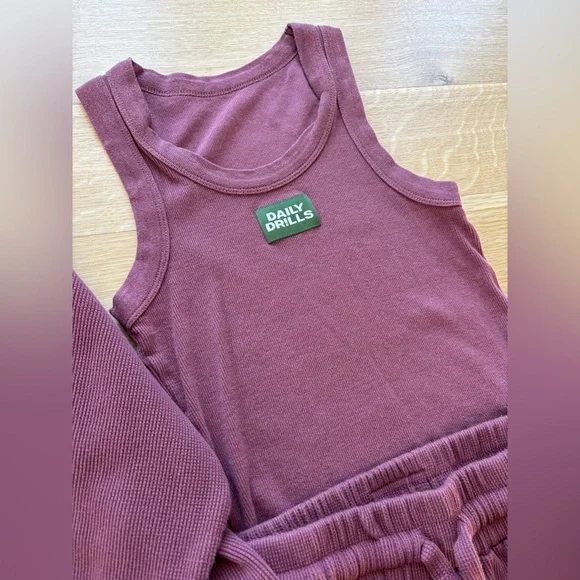 3 Piece Daily Drills Thermal Set - WINE - size XS/S - Picture 3 of 11